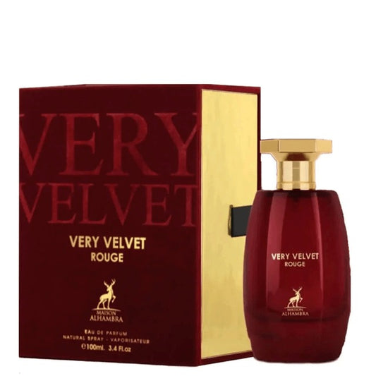 Very Velvet Rouge 100 ml EDP Maison Alhambra (Inspiração Very Sexy Victoria Secrets) – Perfume Árabe
