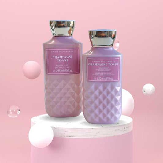 Kit Champagne Toast Sabonete Liquido 295 ml + Creme Corporal 236ml – PROMOÇÃO DIA DOS NAMORADOS
